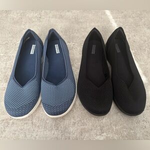 DEAL Women’s‎ Skechers(SET) SlipOn Shoes,Navy Black Size 10,Walking Casual